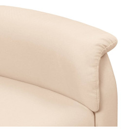 Fauteuil de massage Crème Tissu