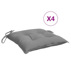 Coussins de chaise 4 pcs gris 50x50x7 cm tissu oxford