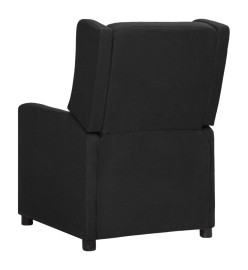 Fauteuil électrique de massage Noir Tissu