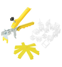 Système de nivellement de carrelage 500 cales 2500 clips 1,5 mm