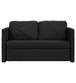 Canapé-lit 2 en 1 noir 112x174x55 cm tissu