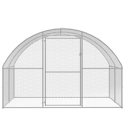 Poulailler d'extérieur 3x4x2 m Acier galvanisé