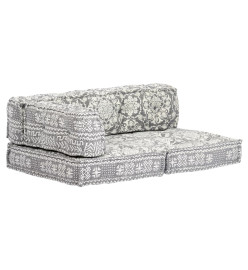 Pouf Gris clair Tissu