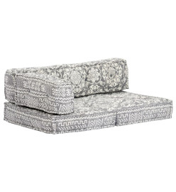 Pouf Gris clair Tissu