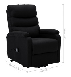 Fauteuil Noir Tissu