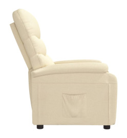 Fauteuil inclinable Crème Tissu