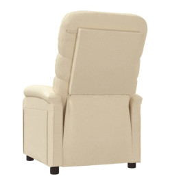 Fauteuil inclinable Crème Tissu