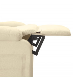 Fauteuil inclinable Crème Tissu