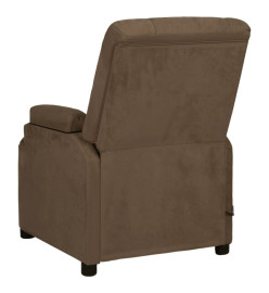 Fauteuil de massage Marron Similicuir daim