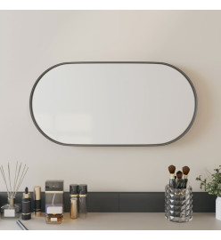 Miroir mural Noir 20x40 cm Ovale