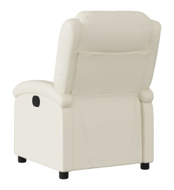 Fauteuil inclinable Crème Similicuir