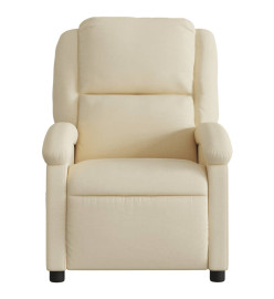 Fauteuil inclinable Crème Tissu