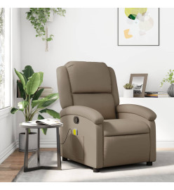 Fauteuil de massage inclinable Cappuccino Similicuir