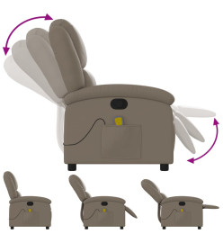 Fauteuil de massage inclinable Cappuccino Similicuir