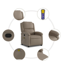 Fauteuil de massage inclinable Cappuccino Similicuir