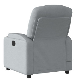 Fauteuil de massage inclinable Gris clair Tissu