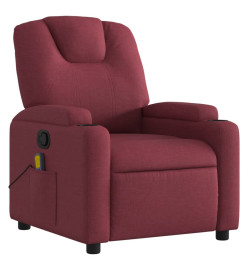 Fauteuil de massage inclinable Rouge bordeaux Tissu