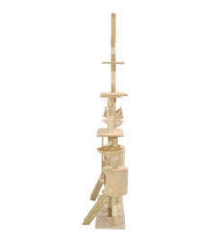 Arbre à chat avec griffoirs en sisal 230-250 cm Beige