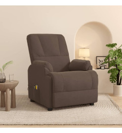 Fauteuil de massage électrique Marron Similicuir daim