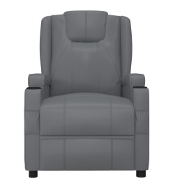 Fauteuil Anthracite Similicuir