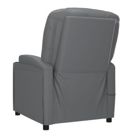 Fauteuil Anthracite Similicuir