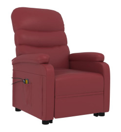 Fauteuil de massage Rouge bordeaux Similicuir