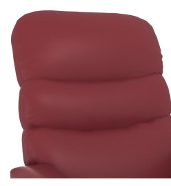 Fauteuil de massage Rouge bordeaux Similicuir