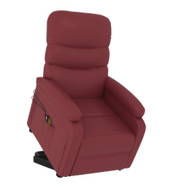 Fauteuil de massage Rouge bordeaux Similicuir