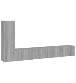 Ensemble de meubles TV 3 pcs Sonoma gris Bois d'ingénierie