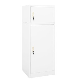 Armoire à selles Blanc 53x53x140 cm Acier