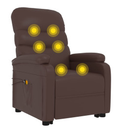 Fauteuil de massage Marron Similicuir