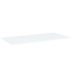 Panneaux de bibliothèque 4 pcs Blanc 80x30x1,5 cm Aggloméré