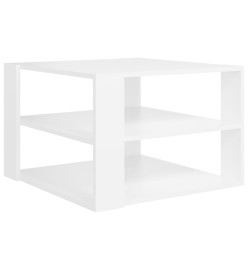 Table basse Blanc 60x60x40 cm Aggloméré
