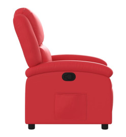 Fauteuil inclinable Rouge Similicuir