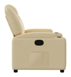 Fauteuil inclinable Crème Tissu