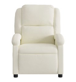 Fauteuil inclinable Crème Velours