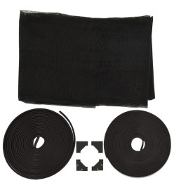Moustiquaire magnétique pour fenêtres anthracite 120x140 cm