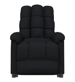 Fauteuil électrique de massage Noir Tissu