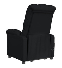 Fauteuil électrique de massage Noir Tissu