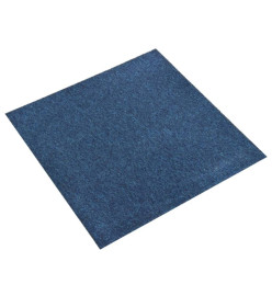 Dalles de tapis de sol 20 pcs 5 m² 50x50 cm Bleu foncé