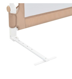 Barrière de lit enfant Taupe 150x42 cm Polyester