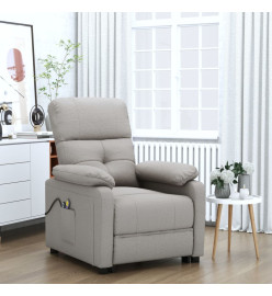 Fauteuil de massage Taupe Tissu