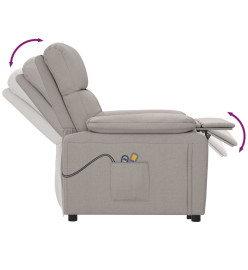 Fauteuil de massage Taupe Tissu