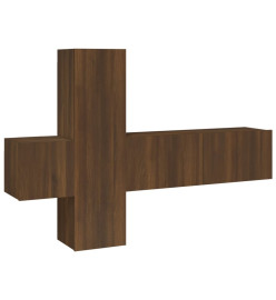 Ensemble de meubles TV 3 pcs Chêne marron Bois d'ingénierie