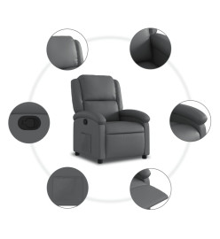 Fauteuil inclinable Gris Similicuir