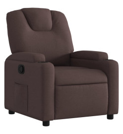 Fauteuil inclinable Marron foncé Tissu