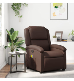 Fauteuil de massage inclinable Marron Similicuir