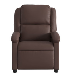 Fauteuil de massage inclinable Marron Similicuir