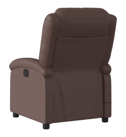 Fauteuil de massage inclinable Marron Similicuir