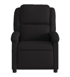 Fauteuil de massage inclinable Noir Tissu